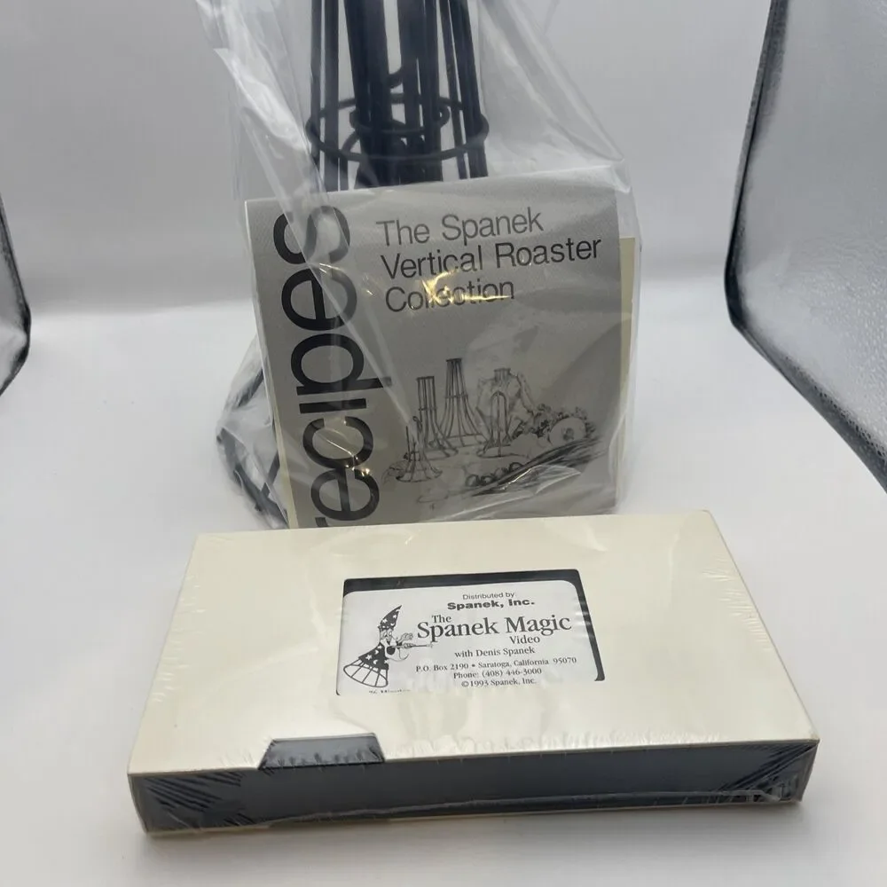 Spanek Original Vertical Roaster Collection New w/ Recipes Poultry Roast,NEW